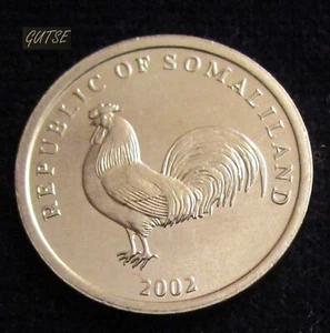 REPUBBLICA SOMALILAND, 5 SCELLINI 2002, GALLO, NON IN CIRCOLAZIONE. - Foto 1 di 2