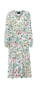 Phase Eight Dress White Floral Button Through Midi Wedding occasion Size 16 - Picture 1 of 12