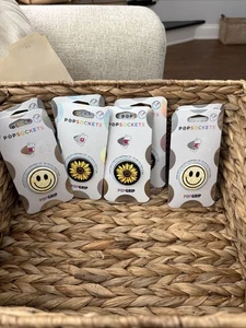PopSockets PopGrip for phone.  Sunflower and Happy Face designs. - Photo 1 sur 2