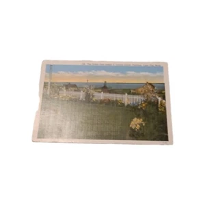 Vintage The Ocean From Jospeh C Lincoln Estate Chatham Cape Cod Mass Postcard - Picture 1 of 2
