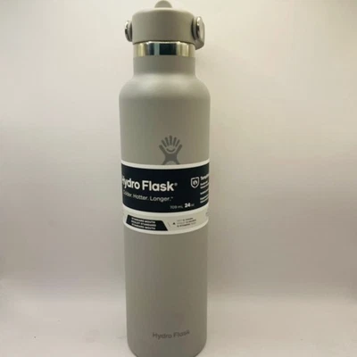 HYDRO FLASK STAINLESS STEEL STANDARD MOUTH WATER BOTTLE WITH FLEX CAP-24 OZ - Image 1 of 2
