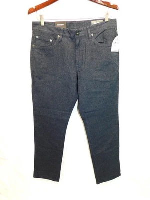 Calça Bonobos 32 x 30 fina nova com etiquetas azul marinho urze cintura média algodão escovado macio - Imagem 1 de 4