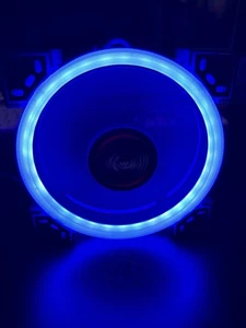 Rosewill DF1202512SELN 120mm Silent Dual Ring of Blue LED PWM Computer PC Fan - Picture 1 of 2