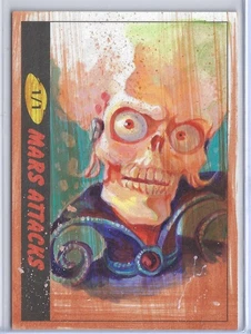Mars Attacks Uprising Sketch Card Unknown Artist Horizontal Heritage Variant STC - Picture 1 of 2