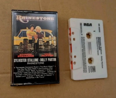 Rhinestone Soundtrack Sylvester Stallone Dolly Parton Original Cassette Tape - Image 1 of 4