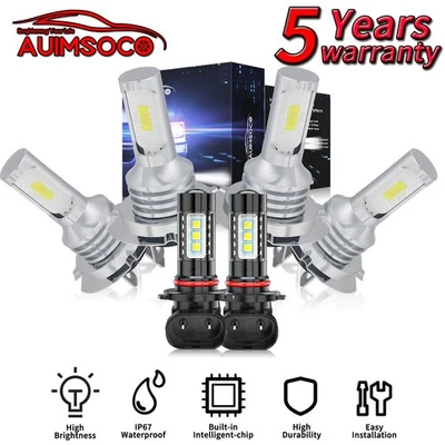 Kit de faros LED + bombillas antiniebla combo 6x blanco frío para BMW 325Ci 2001-2006 Foto 1 de 4