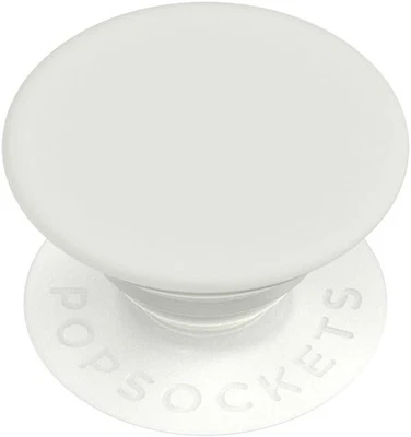 Punho de telefone PopSockets com suporte expansível, aderência adesiva, branco - creme - Imagem 1 de 2