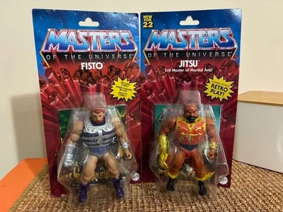 Lote de figuras de acción Mattel Masters of the Universe Origins Fisto/Jitsu  Foto 1 de 4