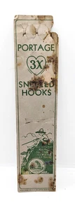 Portage 3X Marke Vintage Double Gut Größe 24 Cinn.Bass USA Made Snelled Hooks - Bild 1 von 3