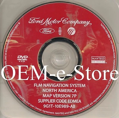 2007 2008 Lincoln MKX Navigator L Mark LT Navigation DVD U.S CAN Map Version 7P - Image 1 of 2