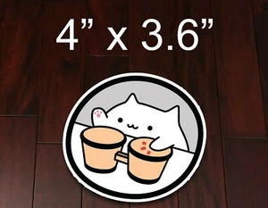 Bongo Cat Playing the Bongos Vinyl Sticker Car Decal - Picture 1 of 1