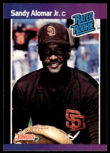 1989 Donruss Baseball Card Sandy Alomar Jr. Rookie San Diego Padres #28