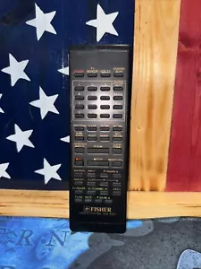 Fisher RVR-4903 TV / VCR Remote Control, Black - OEM Original Vintage - Picture 1 of 2
