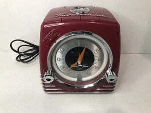 Thunderbird CD Player/Alarm Clock/AMFM Radio - Red w/ Chrome Look and Neon Light - Picture 1 of 21