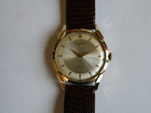 LONGINES-AUTOMATIC-1954-ORO 14 KT-CAL.19 AS-REF.04701-ANSE A RAGNO-BITONALE-RARO - Picture 1 of 12