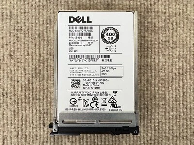 Dell G1D1K 400GB 12G 2.5 inch  SSD HUSMM1640ASS204 For Dell PowerEdge VRTX Tray - Image 1 of 3