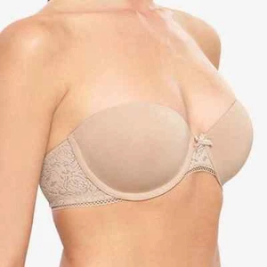 b.tempt'd by Wacoal Modern Method Reggiseno senza spalline Picot 954217 34C - Foto 1 di 12