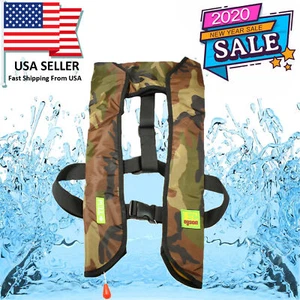New Year Sales Boat Buoyancy Aid Sailing Kayak Fishing Life Jacket Vest Manual - Picture 1 of 16