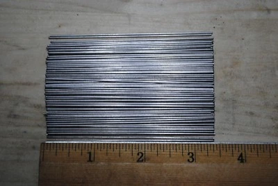 100 Straight .040 Heavy Stainless Steel 3.4" Spinner Wire Shaft Fishing Bucktail - Image 1 of 2