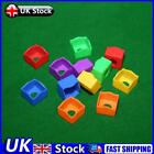 12pcs Pool Chalk Holder Square 6 Colors Pool Cue Chalk Cases Snooker Accessories