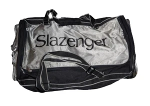 HOLDALL SLAZENGER sports bag handles & strap little use excellent black G1 - Picture 1 of 5