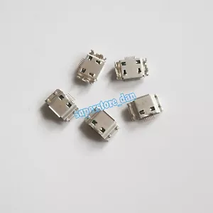 5X Micro USB 7 Pines Tipo B Carga Cargador Conector Puerto de sincronización de datos - Imagen 1 de 1