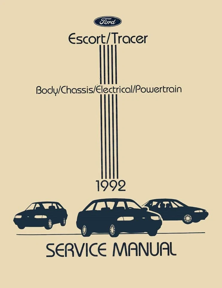 Ford Escort 1992, Mercury Tracer Shop manual de reparación Foto 1 de 1