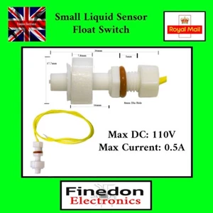 Small Liquid Water Level Sensor Float Switch Aquarium Hydro UK Seller - Picture 1 of 2