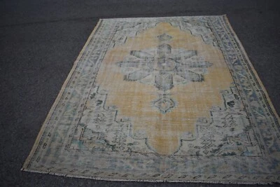 Handmade rug, Turkish rug, Area rug, Boho rug, Bedroom rug, 6.2 x 8.5 ft TV5450 - Image 1 of 4