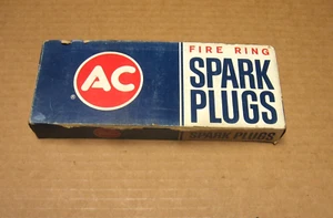 8 .. NOS AC-43N Spark Plugs 4 Equal Green Rings" Made in USA ... GM 5612241 - Picture 1 of 5