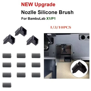 1/3/10PCS für Bambus Lab X1/P1 neue Upgrade Düse Silikon Wischbürste Teile Kit - Picture 1 of 18