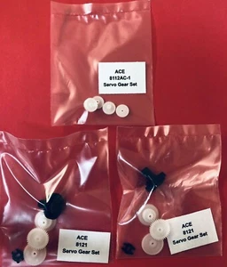 Ace RC Servo Gear Sets 8121 (2 Sets) & 8112AC-1 (1 Set) - Picture 1 of 7
