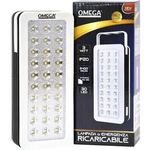 OMEGA LAMPADA EMERGENZA 30PCS LED 3W 6400K - Foto 1 di 1