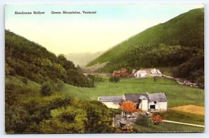 DB handcolored Postcard Green Mountains, VT Sherburne Hollow, Albertype, rural - Picture 1 of 2
