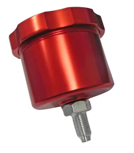 Aluminum Brake Fluid Reservoir for Hand Brake Lever | Black, Red, or Clear - Picture 1 of 4