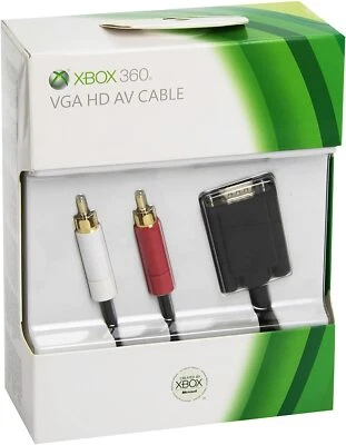Original Genuine Microsoft Xbox 360 VGA HD AV Cable (B4S-00009)  - Image 1 of 2