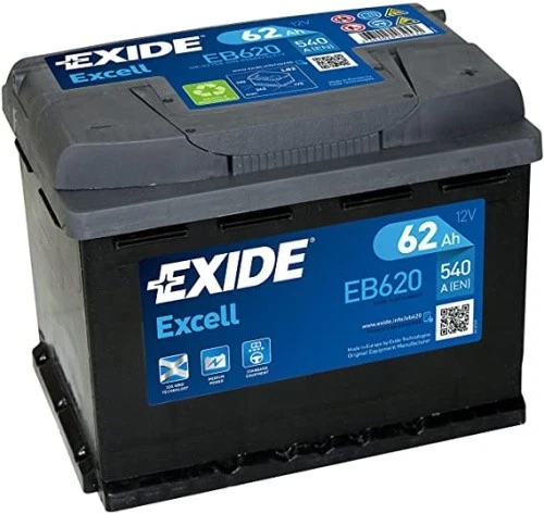Batterie EXIDE EB620 L1 Excell 12V 62Ah 540A - Photo 1/1