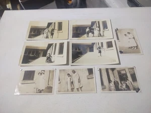 8 VINTAGE PHOTOGRAPHS FROM THE 1920'S CHILDREN RECOVERING IN HOSPITAL CRUTCHES - Picture 1 of 12