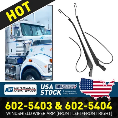 New Front Windshield Wiper Arm For Kenworth T660 T800 T600A 602-5403 602-5404 - Image 1 of 4