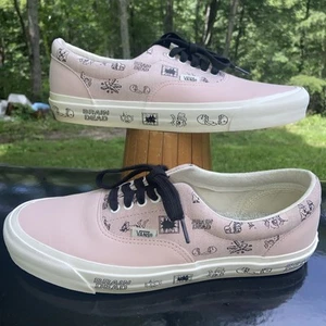 Vans Brain Dead Old Skool Low Top Sneakers Pink-Leather-Men's 10.5 Women's 12 - Picture 1 of 16