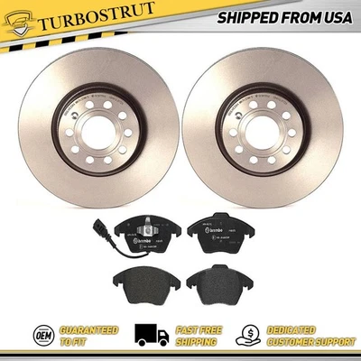 Kit pastillas freno rotores delanteros Brembo Prime para Audi A3 A3 Quattro 2006-2013 Foto 1 de 4