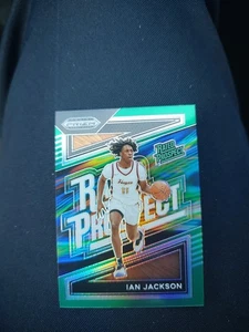 2024 Panini Prizm Draft Picks - Rated Prospect Ian Jackson #12 Green Prizm (RC) - Bild 1 von 2