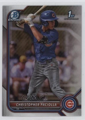 2022 Bowman Draft Chrome Refractor Christopher Paciolla #BDC-185 - Image 1 of 3