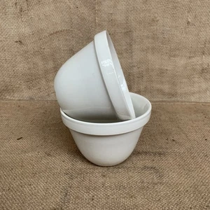 Ironstone Pudding Bowls X 2 Vintage Christmas Pudding - Picture 1 of 9