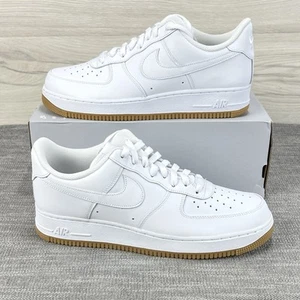 New Nike Air Force 1 '07 Shoes White Gum Brown DJ2739-100 Men's size 11 - Picture 1 of 8