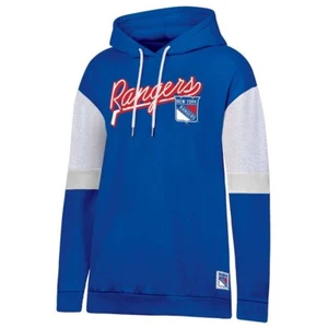 New York Rangers NHL Fleece Hooded Blue Sweatshirt Women's LARGE NWT - Picture 1 of 17