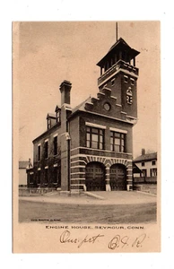 SEYMOUR, CT ~ FIRE DEPARTMENT BUILDING, ALBERTYPE PUB ~ used 1905 - Picture 1 of 2