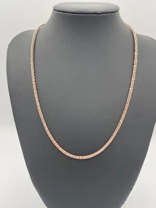 Cadena de lujo de plata de ley de 18 pulgadas de largo 8 g - Imagen 1 de 10