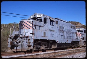Original Rail Slide - CBRY Copper Basin Railway 206 Ray Junction AZ 12-27-1997 - Picture 1 of 1