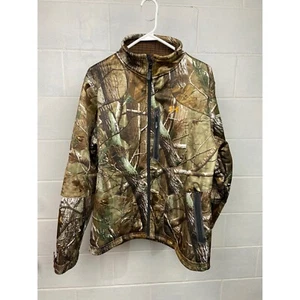 Under Armour Camo Jacket Hunting Outdoors Full Zip Pockets Mens Large - Picture 1 of 8
